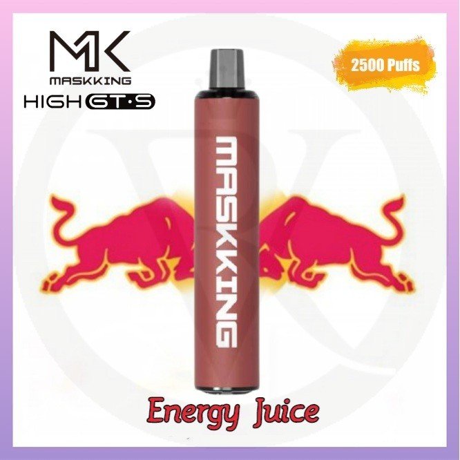 Maskking high gt-s 2500 puffs - energy juice - disposable vape