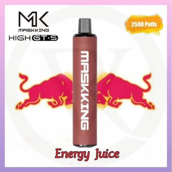 Maskking High Gt-s 2500 Puffs - Energy Juice - Disposable Vape - Vapes Uae