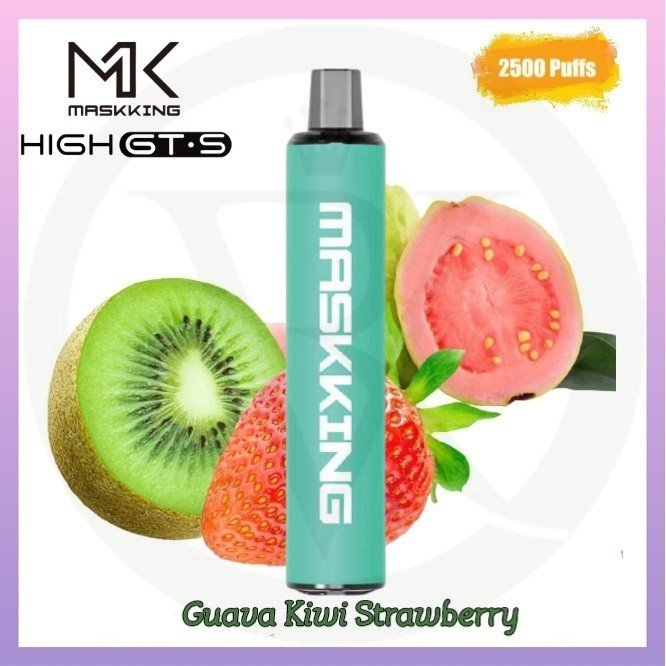 Maskking high gt-s 2500 puffs - guava kiwi strawberry - disposable vape