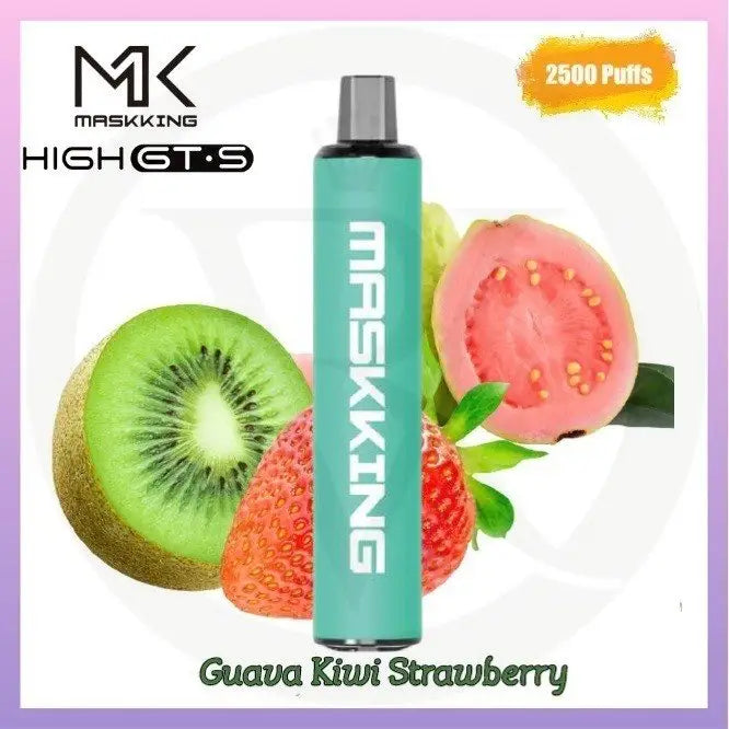 Maskking High Gt-s 2500 Puffs - Guava Kiwi Strawberry - Disposable Vape - Vapes Uae