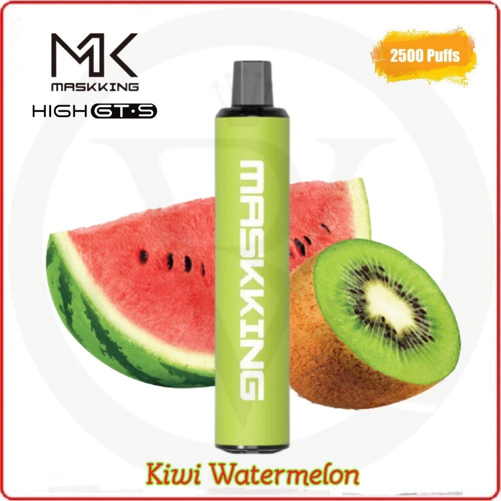 Maskking high gt-s 2500 puffs - kiwi watermelon - disposable vape