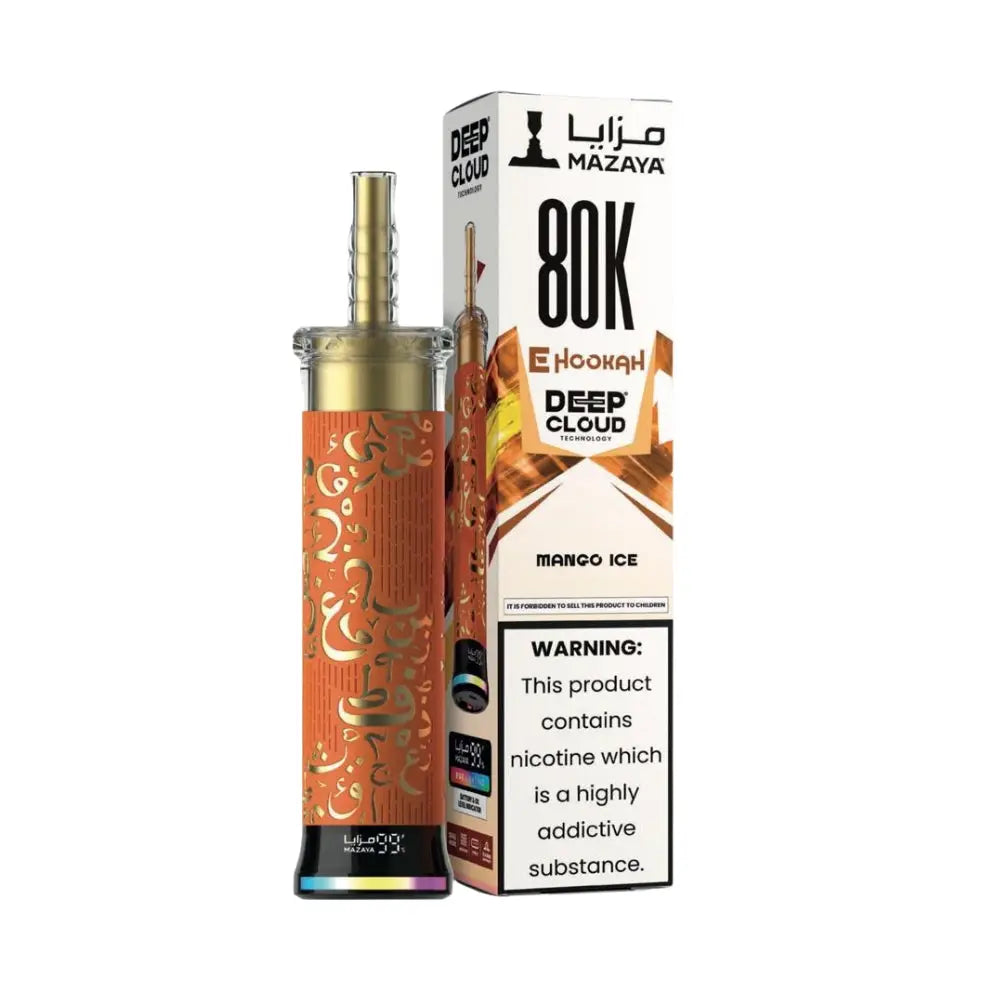 Mazaya Deep Cloud 80000 Puffs Disposable Vape - Mango Ice - Disposable Vape - Vapes Uae