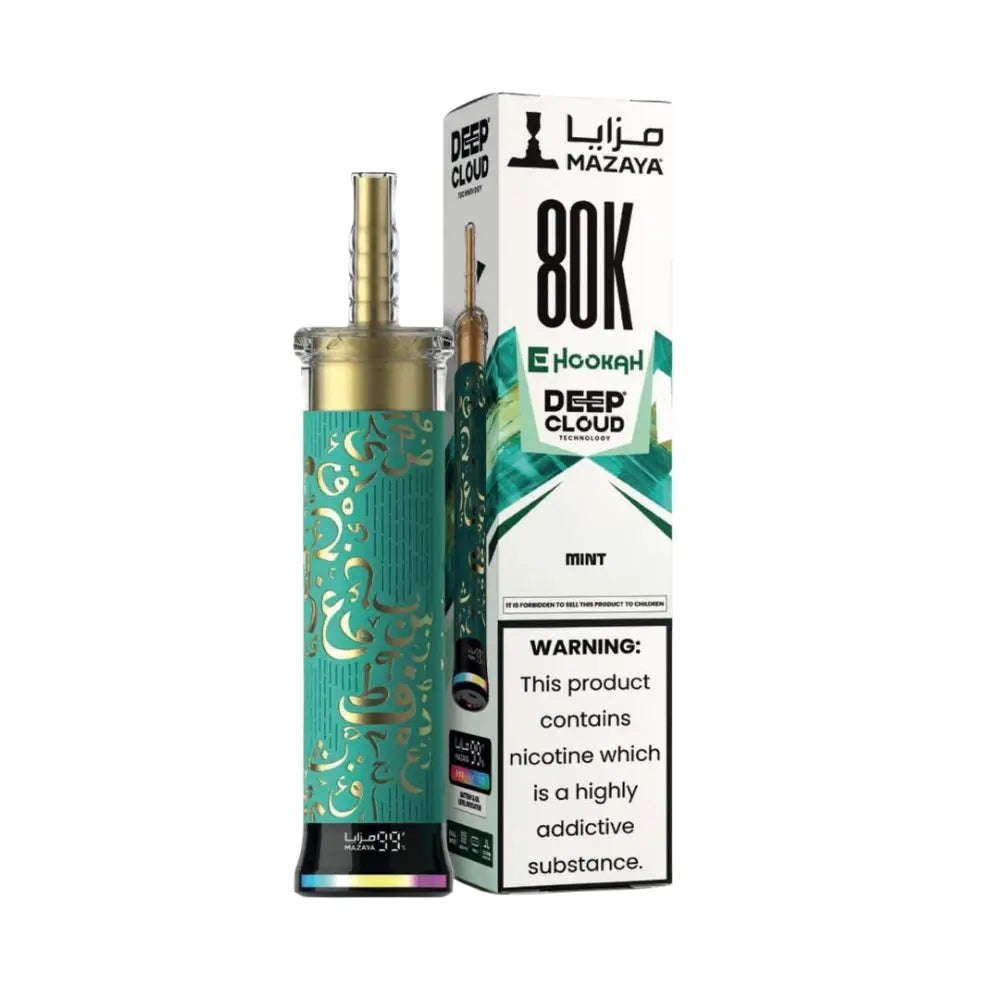 Mazaya Deep Cloud 80000 Puffs Disposable Vape - Mint - Disposable Vape - Vapes Uae