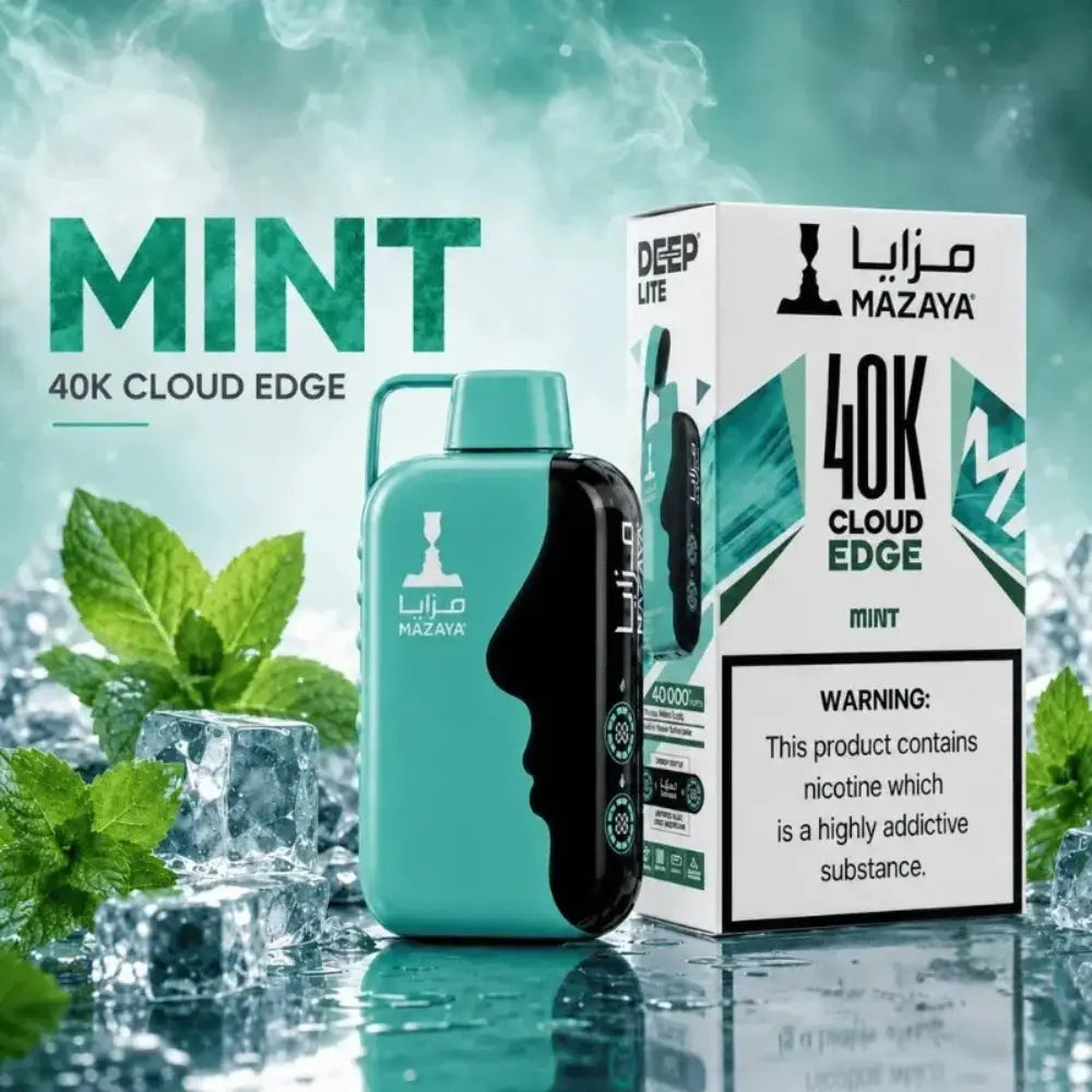 Mazaya Deep Lite Cloud Edge 40000 Puffs Disposable Vape - Mint - Disposable Vape - Vapes Uae