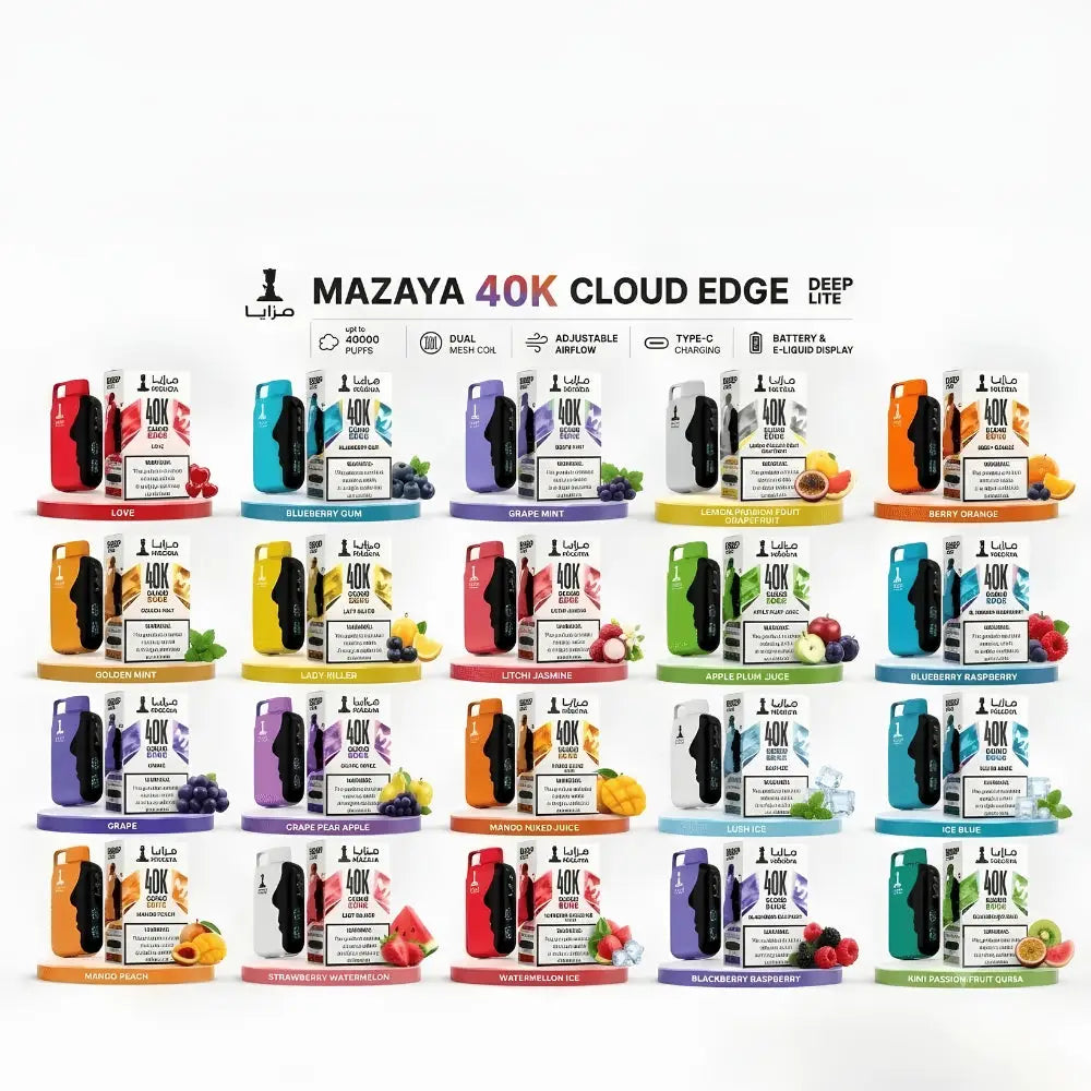 Mazaya Deep Lite Cloud Edge 40000 Puffs Disposable Vape - Peach Ice - Disposable Vape - Vapes Uae