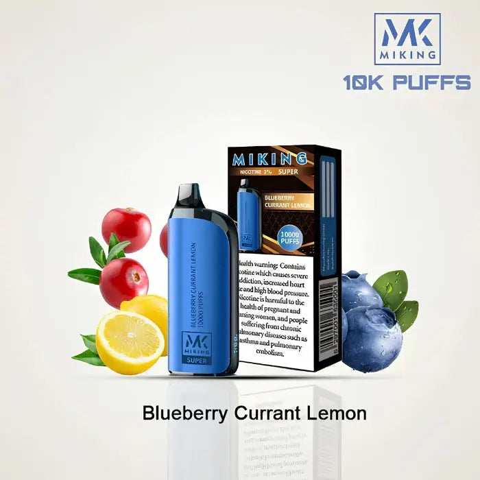 Miking Super 10000 Puffs Disposable Vape - Blueberry Currant Lemon - Disposable Vape - Vapes Uae