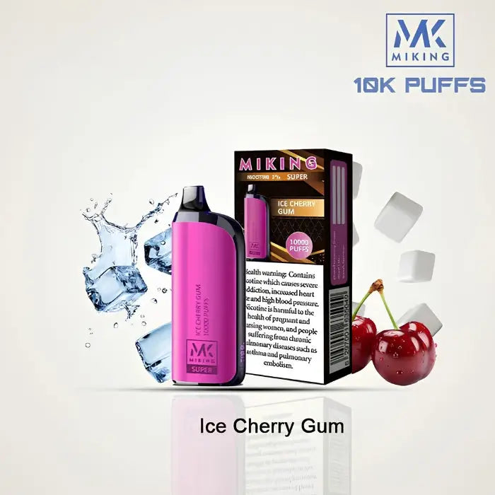 Miking Super 10000 Puffs Disposable Vape - Ice Cherry Gum - Disposable Vape - Vapes Uae