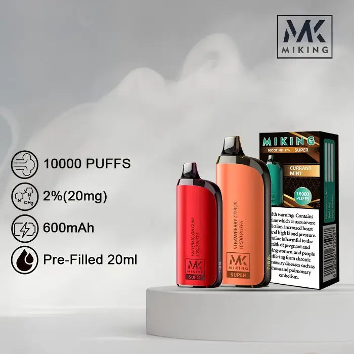 Miking Super 10000 Puffs Disposable Vape - Sour Apple Kiwi - Disposable Vape - Vapes Uae