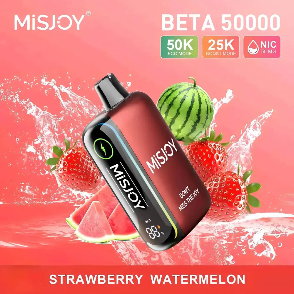 Misjoy Beta 50000 Puffs Disposable Vape - Strawberry Watermelon - Disposable Vape - Vapes Uae