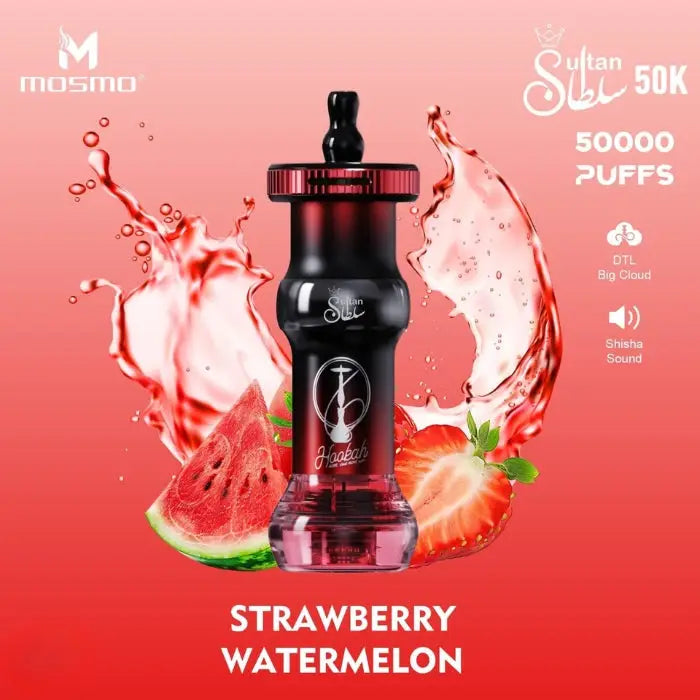 Mosmo Sultan 50000 Puffs Disposable Vape - Strawberry Watermelon - Disposable Vape - Vapes Uae