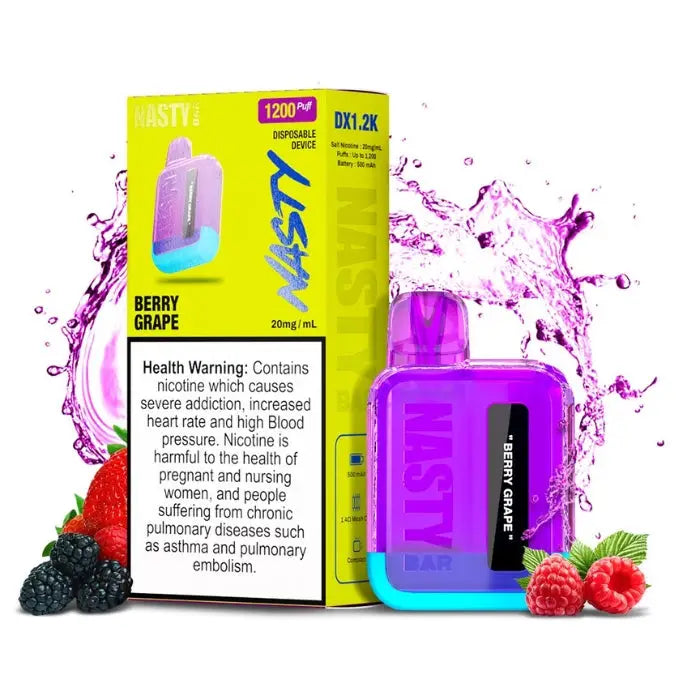 Nasty Bar Dx 1200 Puffs Disposable Vape - Berry Grape - Disposable Vape - Vapes Uae