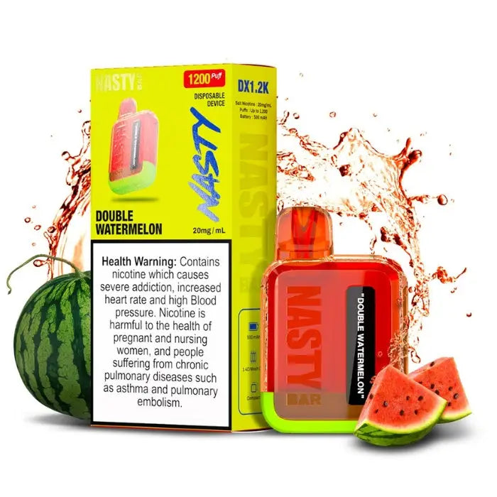 Nasty Bar Dx 1200 Puffs Disposable Vape - Double Watermelon - Disposable Vape - Vapes Uae