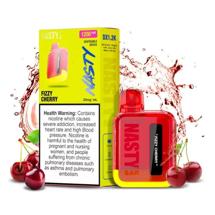 Nasty Bar Dx 1200 Puffs Disposable Vape - Fizzy Cherry - Disposable Vape - Vapes Uae