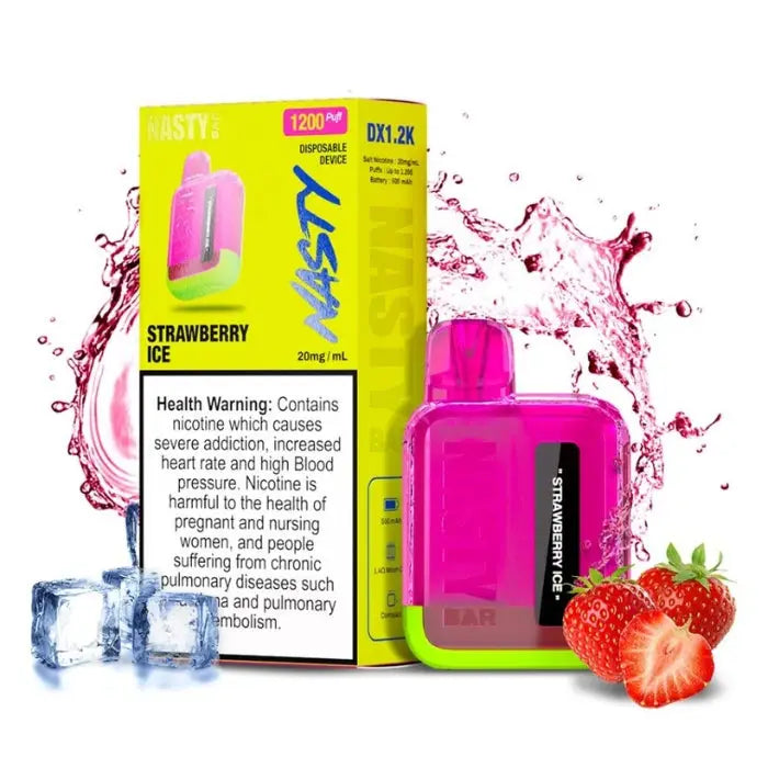 Nasty Bar Dx 1200 Puffs Disposable Vape - Strawberry Ice - Disposable Vape - Vapes Uae