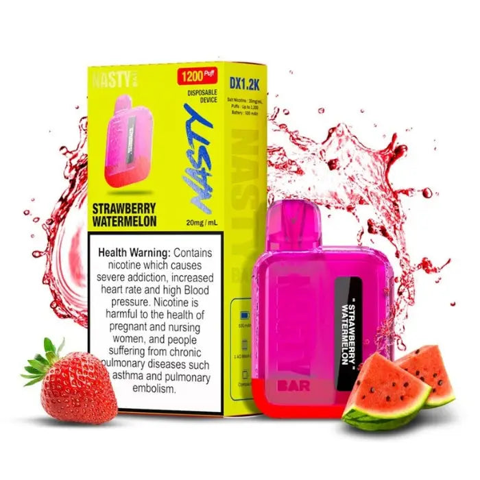 Nasty Bar Dx 1200 Puffs Disposable Vape - Strawberry Watermelon - Disposable Vape - Vapes Uae