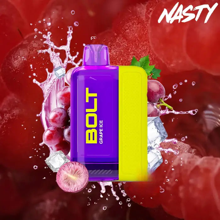 Nasty Bolt 50000 Puffs Disposable Vape - Grape Ice - Disposable Vape - Vapes Uae