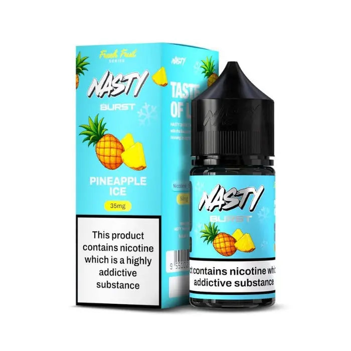 Nasty Burst Salt Nicotine E-liquid - Pineapple Ice / 20mg - E-liquid - Vapes Uae