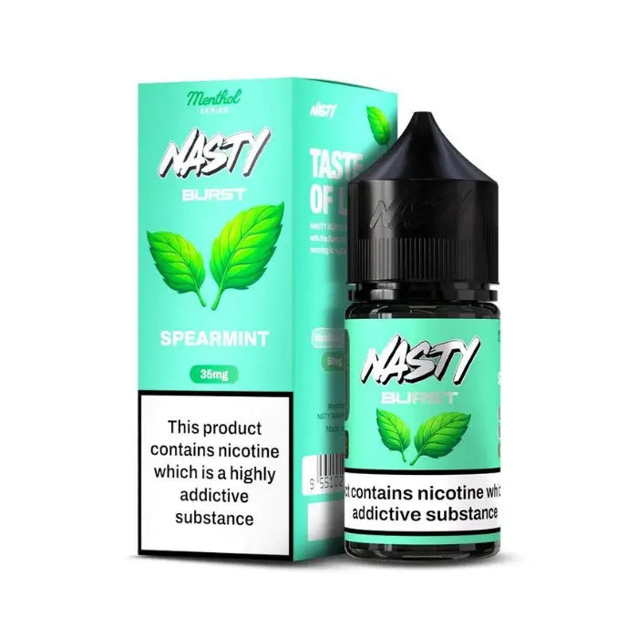 Nasty Burst Salt Nicotine E-liquid - Spearmint / 20mg - E-liquid - Vapes Uae