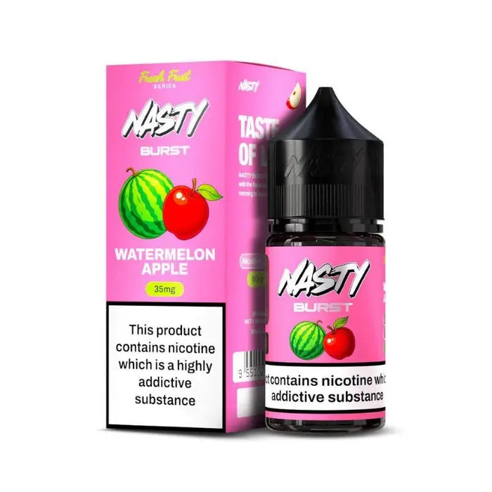 Nasty Burst Salt Nicotine E-liquid - Watermelon Apple / 20mg - E-liquid - Vapes Uae