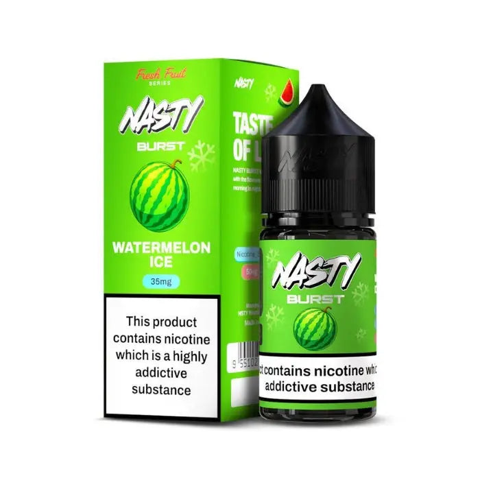 Nasty Burst Salt Nicotine E-liquid - Watermelon Ice / 20mg - E-liquid - Vapes Uae