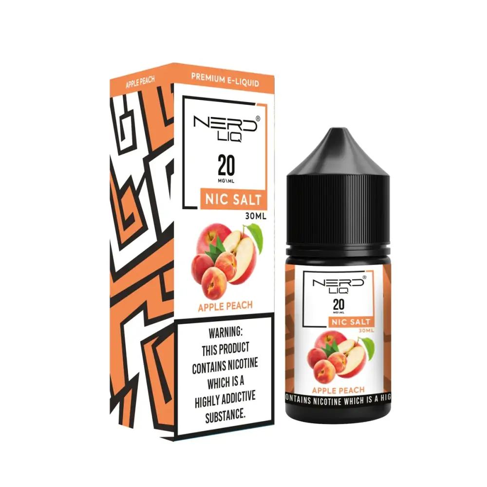 Nerd Liq E-juice 30ml - Apple Peach - E-liquid - Vapes Uae