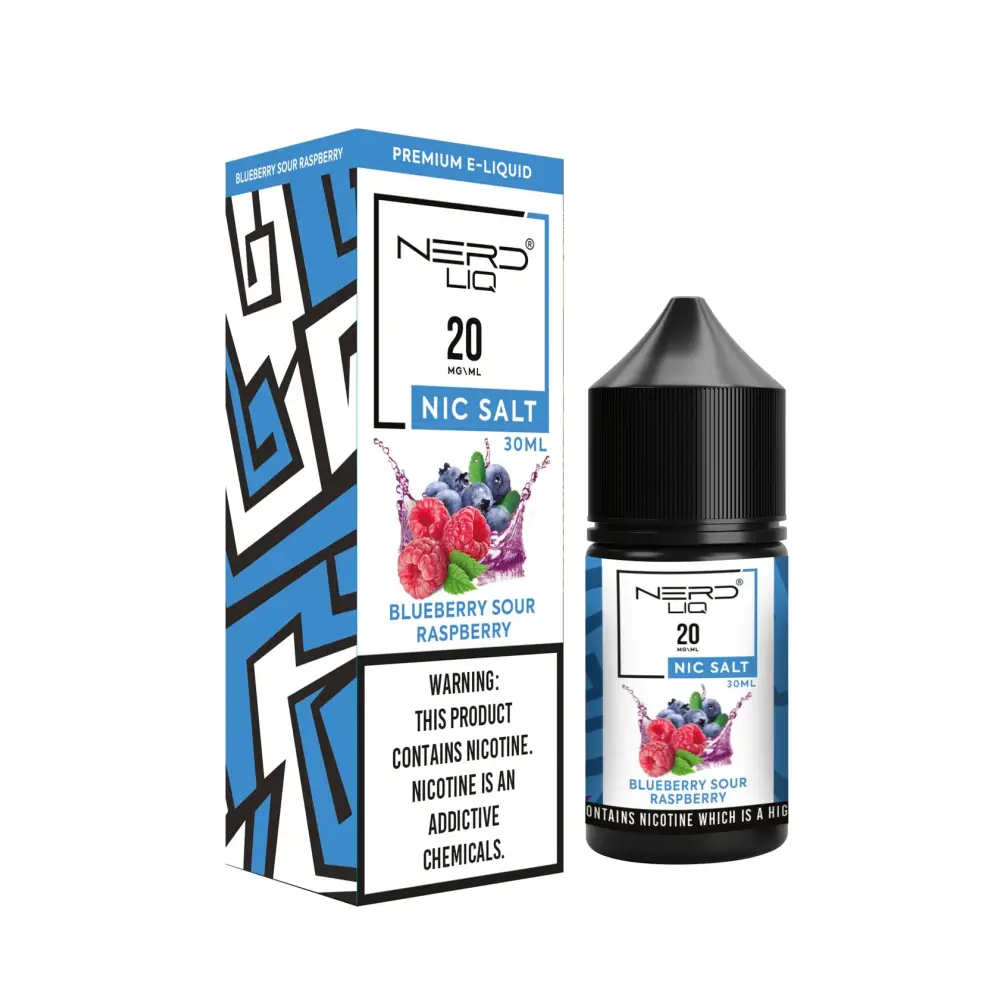 Nerd Liq E-juice 30ml - Blueberry Sour Raspberry - E-liquid - Vapes Uae