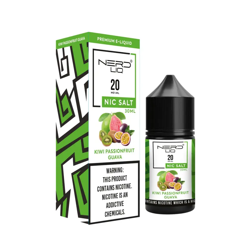 Nerd Liq E-juice 30ml - Kiwi Passionfruit Guava - E-liquid - Vapes Uae