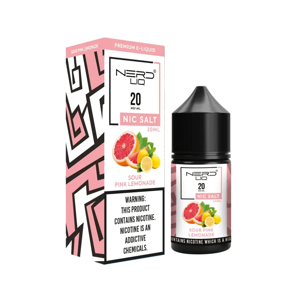 Nerd Liq E-juice 30ml - Sour Pink Lemonade - E-liquid - Vapes Uae