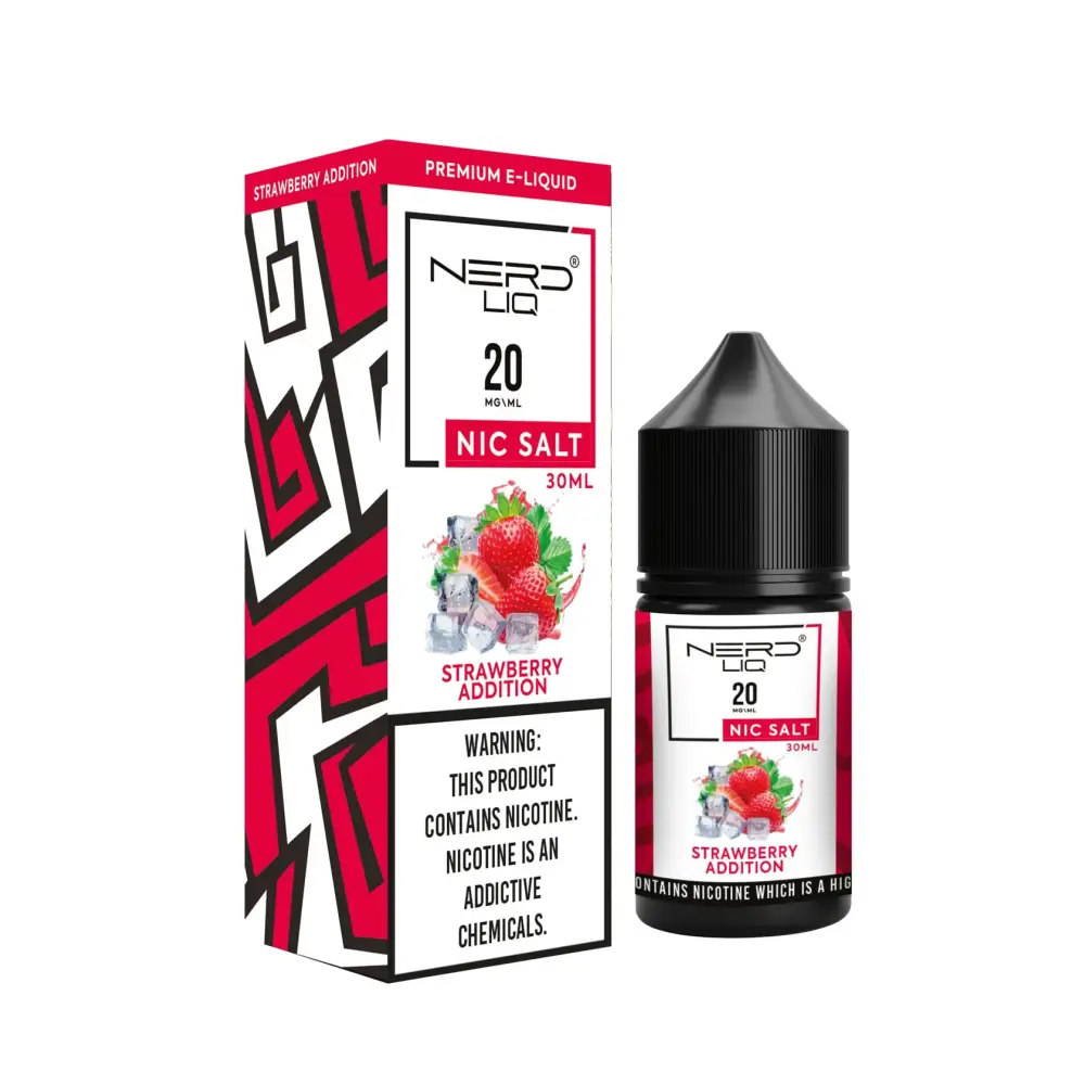 Nerd Liq E-juice 30ml - Strawberry Addition - E-liquid - Vapes Uae