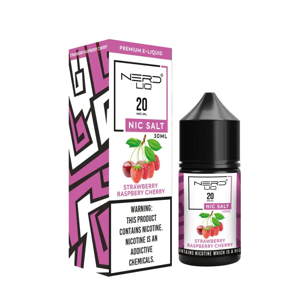 Nerd Liq E-juice 30ml - Strawberry Raspberry Cherry - E-liquid - Vapes Uae