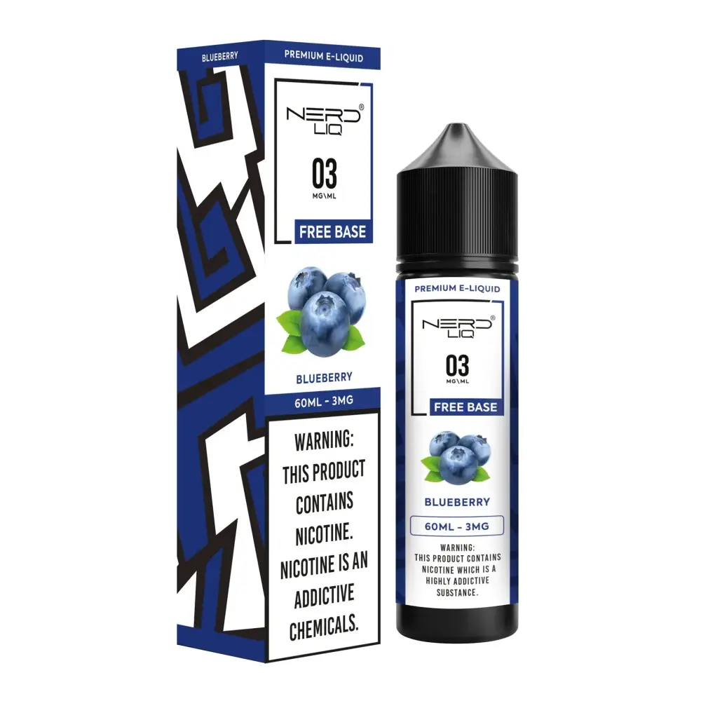 Nerd Liq E-juice 60ml - Blueberry - E-liquid - Vapes Uae