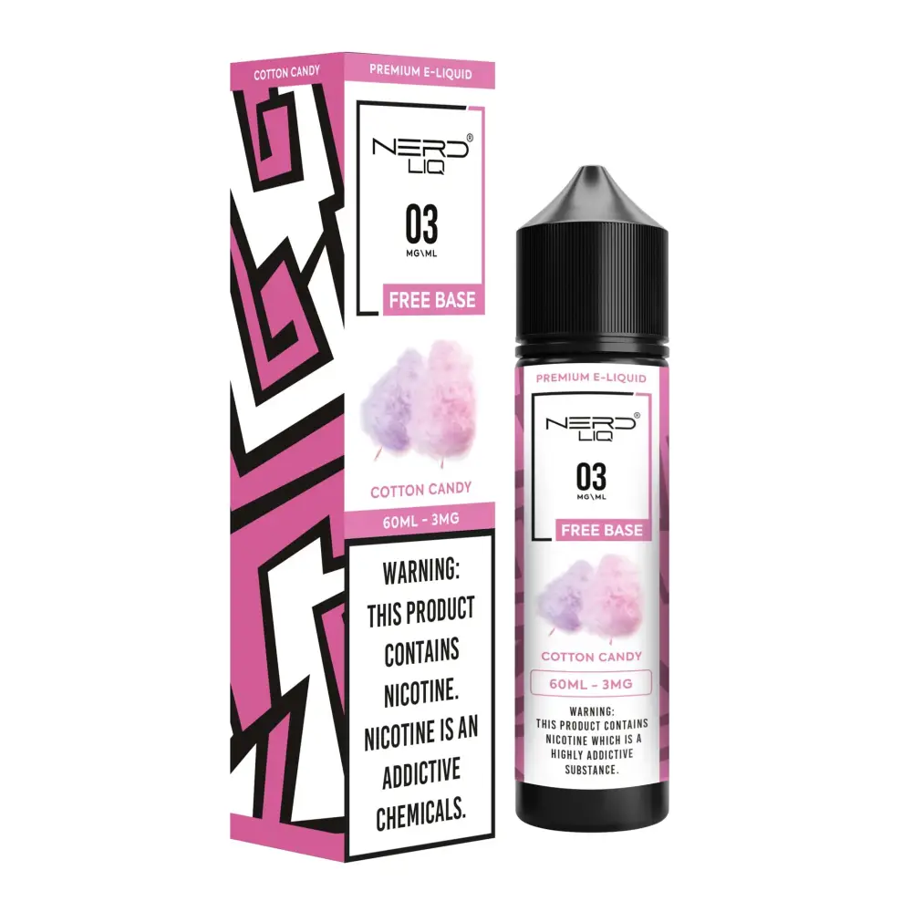 Nerd Liq E-juice 60ml - Cotton Candy - E-liquid - Vapes Uae