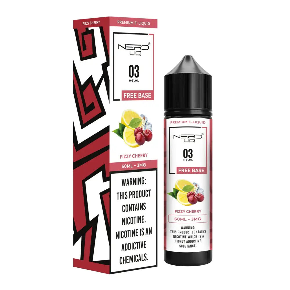 Nerd Liq E-juice 60ml - Fizzy Cherry - E-liquid - Vapes Uae