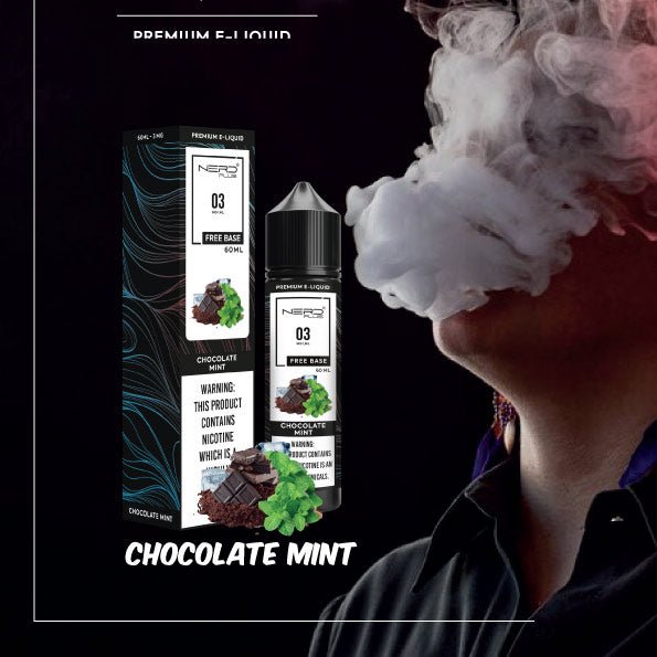 Nerd plus premium e-juice 30ml - chocolate mint - e-liquid - vapes uae