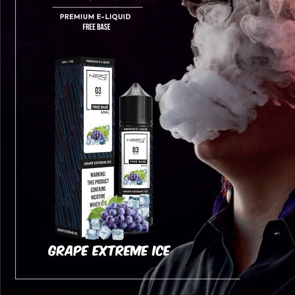 Nerd plus premium e-juice 30ml - grape extreme ice - e-liquid