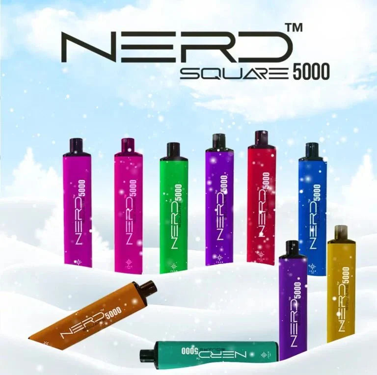 Nerd Squar 5000 Puffs - Fresh Mint / 20mg(2% ) - Disposable Vape - Vapes Uae