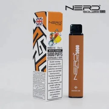 Nerd squar 5000 puffs - mango ice / 20mg(2% ) - disposable vape