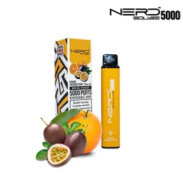 Nerd squar 5000 puffs - orange passion fruit / 20mg(2% ) - disposable vape