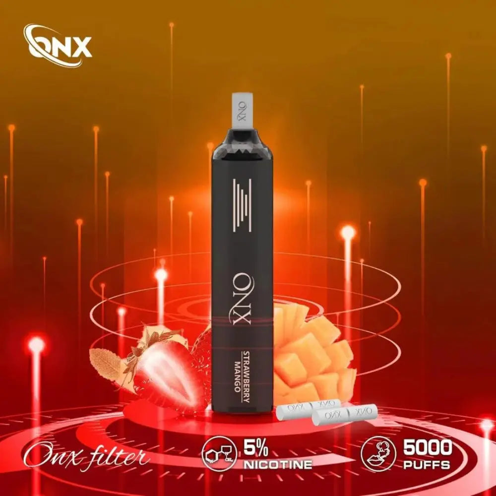 Onx 5000 Puffs Disposable Vape - Strawberry Mango - Disposable Vape - Vapes Uae