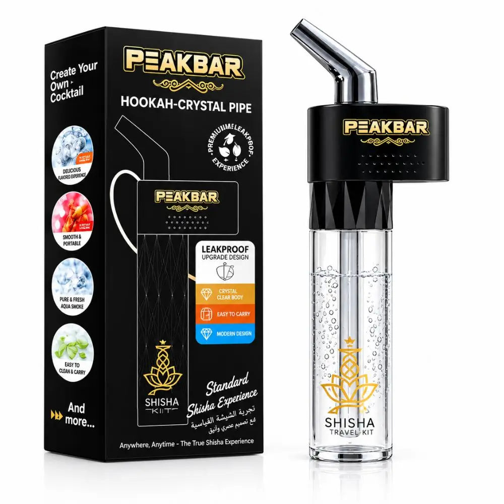 Peakbar Portable Hookah Crystal Pipe - Smoking Accessories - Vapes Uae