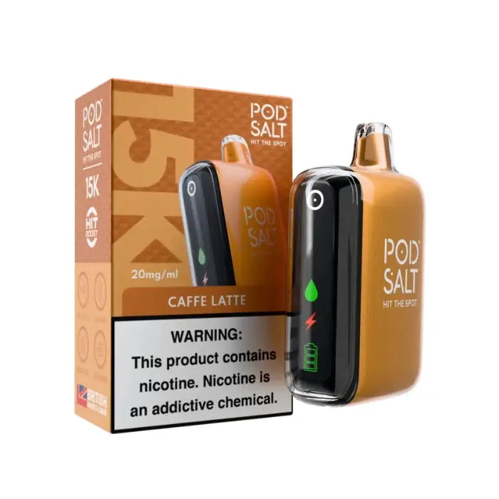 Pod Salt 15000 Puffs Disposable Vape - Caffe Latte - Disposable Vape - Vapes Uae