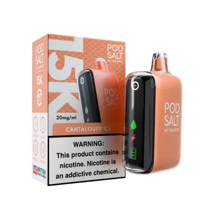 Pod Salt 15000 Puffs Disposable Vape - Cantaloupe Ice - Disposable Vape - Vapes Uae