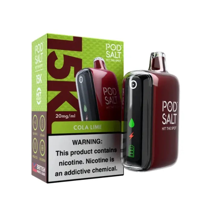 Pod Salt 15000 Puffs Disposable Vape - Cola Lime - Disposable Vape - Vapes Uae
