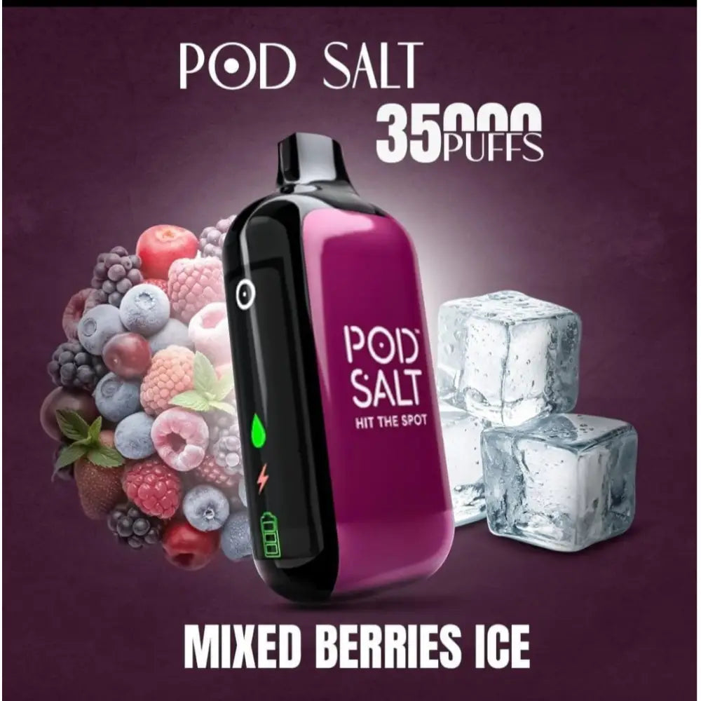 Pod Salt 35000 Puffs Disposable Vape - Mixed Berries Ice - Disposable Vape - Vapes Uae