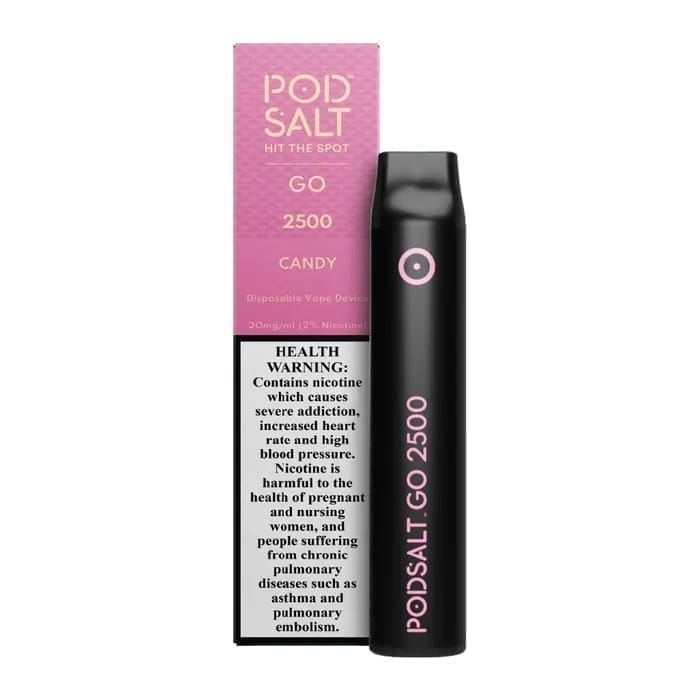 Pod salt go 2500 puffs - candy / 20mg(2% ) - disposable vape - vapes uae