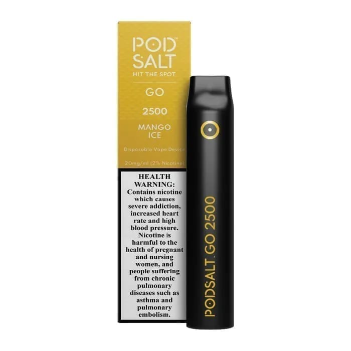 Pod salt go 2500 puffs - mango ice / 20mg(2% ) - disposable vape