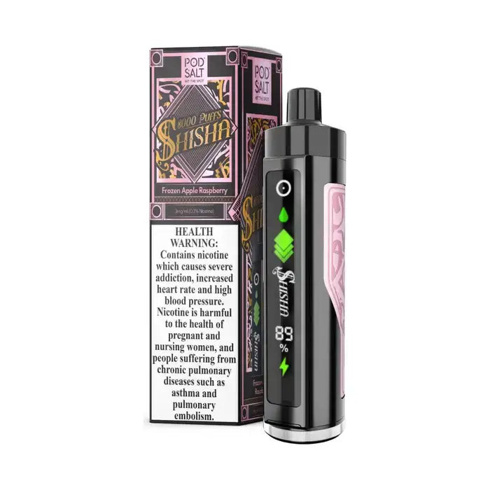 Pod Salt Shisha 15000 Puffs Disposable Vape - Frozen Apple Raspberry - Disposable Vape - Vapes Uae