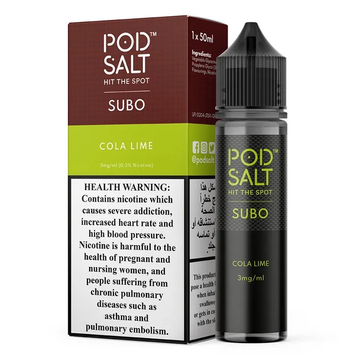 Pod salt subo 3mg/ml-50ml - e-liquid