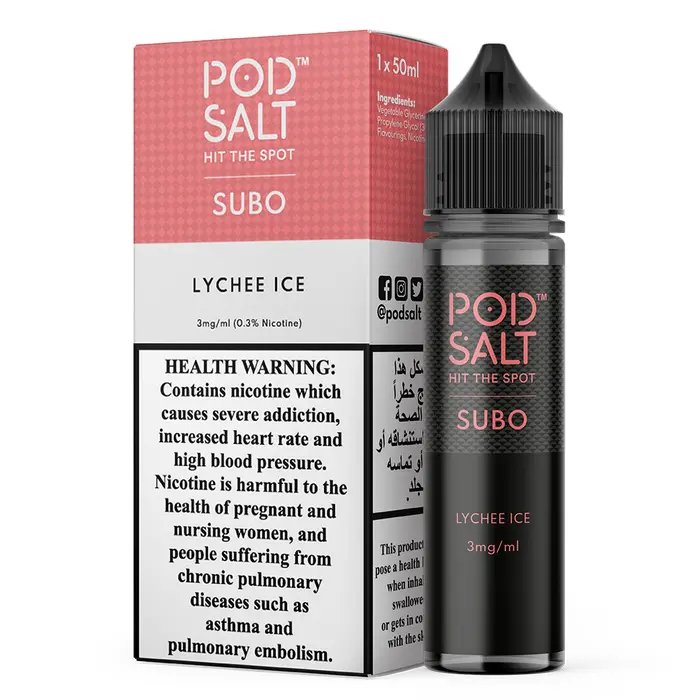 Pod salt subo 3mg/ml-50ml - e-liquid - vapes uae