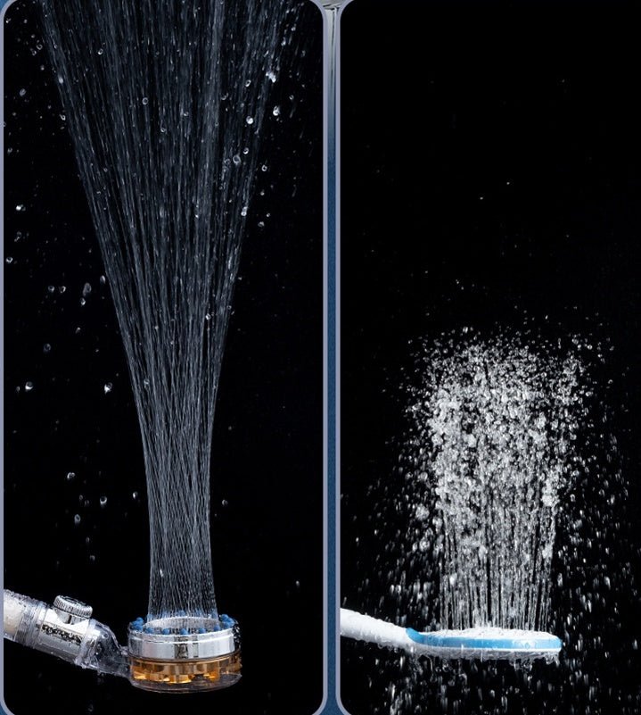 Pressurized turbo shower head with one-key stop and water-saving design - bathroom accessory by smoke souq - bathroom